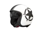 Vintage Star Helmet - Black, Matte, White - Adult - 3XL - 01043483