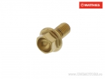 Vis à tête hexagonale Pro Bolt M5 x 0.8 x 10 mm Acier inoxydable A4 Or - JM