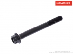 Vis à tête hexagonale Pro Bolt M6 x 1.00 x 55 mm en titane noir de course - JM