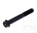 Vis de bouchon hexagonal Pro Bolt M10 x 1.25 x 65 mm acier inoxydable A4 Racing noir - JM