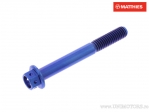 Vis de bouchon hexagonal Pro Bolt M6 x 1.00 x 50 mm titane course bleu - JM
