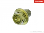 Vis de bouchon hexagonal Pro Bolt M8 x 1.25 x 10 mm titane Racing or - JM