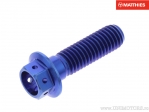 Vis de bouchon hexagonal Pro Bolt M8 x 1.25 x 28 mm titane Racing bleu - JM