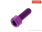 Vis de bouchon rond Pro Bolt M6 x 1.00 x 16 mm aluminium violet - JM