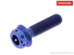 Vis hexagonale double Pro Bolt M6 x 1,00 x 22 mm titane Racing bleu - JM