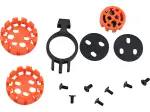 Visieranschluss-Kit - Schwarz, Orange - Erwachsene - Einheitsgröße - 01321424