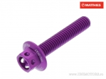 Vite a testa esagonale Pro Bolt M5 x 0.80 x 25 mm alluminio Racing viola - JM