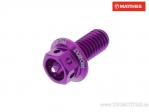 Vite a testa esagonale Pro Bolt M6 x 1.00 x 12 mm alluminio Racing viola - JM