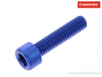 Vite a testa tonda Pro Bolt M6 x 1.00 x 25 mm alluminio blu - JM