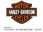 Vite M6x1.0-15 testa bombata nera - 10201213 - Harley-Davidson