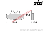 Voorremblokken - SBS 190HF (keramisch) - (SBS)