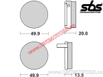 Voorremblokken - SBS 502HF (keramisch) - (SBS)