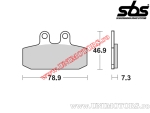 Vordere Bremsbeläge - SBS 108MS (Metall / gesintert) - (SBS)