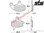 Vordere Bremsbeläge - SBS 602HF (Keramik) - (SBS)