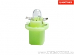 Wit groene fitting T5 B8.5D 12V 2W - JM