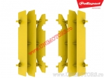Yellow radiator guards Suzuki RM 125 ('01-'12) / RM 250 ('96-'06) / DR-Z 400 ('00-'07) / DR-Z 400S / DR-Z 400 SM - Polisport