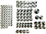 Zestaw Deluxe Osłon Śrub Silnika - Chrom, Srebrny - 24040982