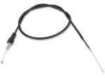 Zwarte vinyl gashendel kabel - Zwart, plat - 06501181