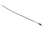 Zwarte vinyl gashendel kabel - Zwart - Standaard - 06501714